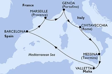 Februar 2025 Route
